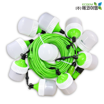(주)에코이엠 LED 커넥터형 전등선 20W, 30W, 40W